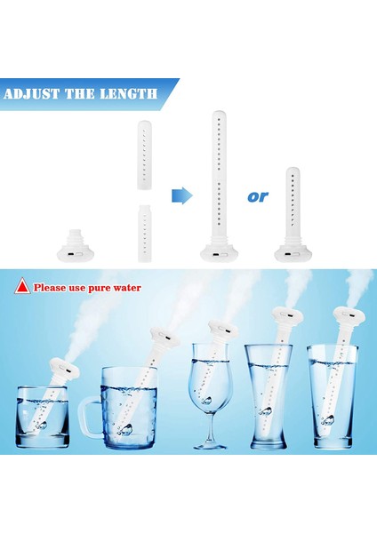 Mini Taşınabilir Nemlendirici Serin Sis Nemlendirici USB Hava Nemlendirici Seyahat Ofisi Otel Arabası Için Su Şişesi Olmadan Ev (Yurt Dışından) fiyatları