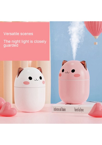 200ML Hava Nemlendiricisi Sevimli Aroma Difüzör Gece Işığı ile Yatak Odası Arabası Bitkileri Arıtıcı Nemlendirici Oda C (Yurt Dışından) indirimleri