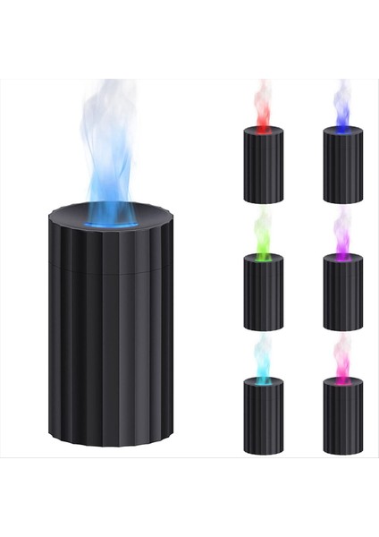 Taşınabilir 7 Renk Alev Aromaterapi Difüzör Esansiyel Yağ Difüzör Mini Nemlendiriciler Yatak Odası, Ev, Ofis, Gezi Için (Yurt Dışından) fiyatları