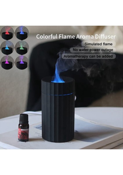 Taşınabilir 7 Renk Alev Aromaterapi Difüzör Esansiyel Yağ Difüzör Mini Nemlendiriciler Yatak Odası, Ev, Ofis, Gezi Için (Yurt Dışından) fırsatları