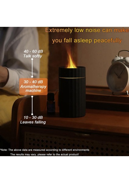 Taşınabilir 7 Renk Alev Aromaterapi Difüzör Esansiyel Yağ Difüzör Mini Nemlendiriciler Yatak Odası, Ev, Ofis, Gezi Için (Yurt Dışından) indirimleri