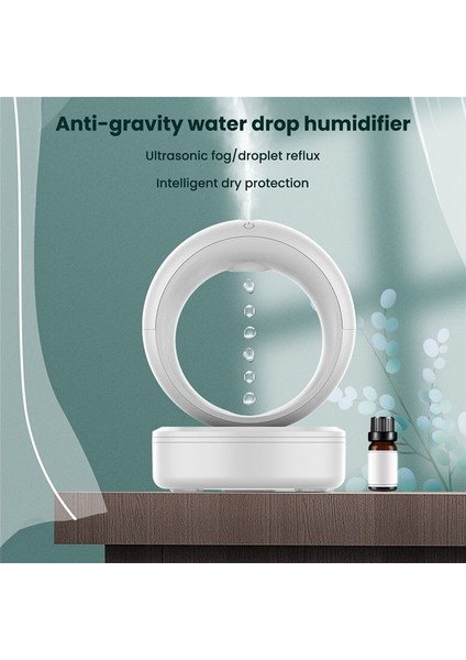 Anti-Yerçekimi Ters Ters Su Damlacıkları Yüksek Mist Hacmi Uçucu Yağ Aromaterapi Ortam Işık Sprey Sessiz Nemlendirici (Yurt Dışından) fırsatları