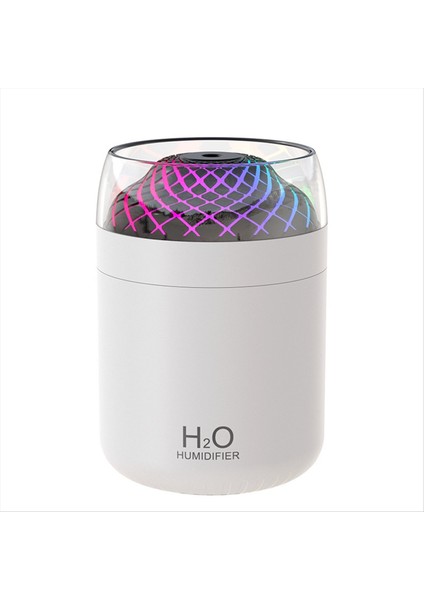 Cam Kupa Nemlendirici Renkli Işık Başucu Masa Dekorasyon Gece Işık USB Büyük Sis Nemlendirici Beyaz (Yurt Dışından) modelleri