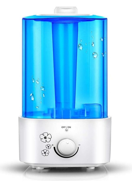 Sessiz Soğuk Sis Nemlendirici 2 Litre Küçük Hava Nemlendiricisi, Yatak Odası/oturma Odası Için Uygun Abd Fişi (Yurt Dışından)