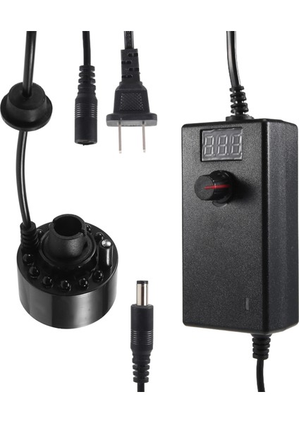 Sis Yapıcı Sisleyici Su Çeşmesi Gölet Sis Makinesi Atomizer Hava Nemlendiricisi Haloween Duman Makinesi Siyah Abd Fiş (Yurt Dışından)