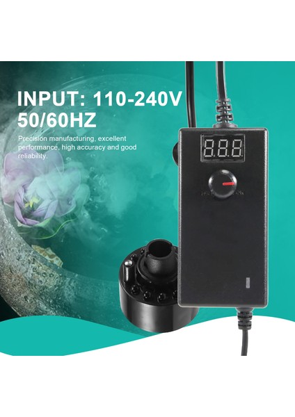 Sis Yapıcı Sisleyici Su Çeşmesi Gölet Sis Makinesi Atomizer Hava Nemlendiricisi Haloween Duman Makinesi Siyah Abd Fiş (Yurt Dışından) indirimleri