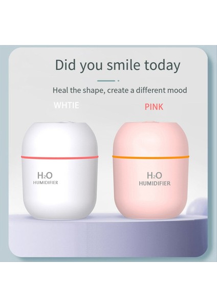 Yatak Odası Nemlendirici, Mini Nemlendirici Ev Masası Nemlendirici Çok Modlu Taşınabilir Nemlendirici, Pembe (Yurt Dışından)