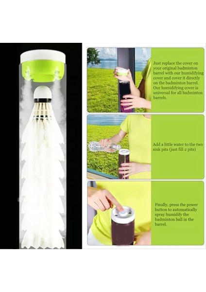 Shuttlecock Nemlendirici, Badminton Nemlendirici, Tüy Nemini Korur, Shuttlecocks Tüy Nemlendiricisi (Yurt Dışından) indirimleri