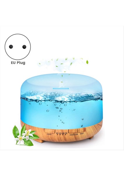Uçucu Yağ Difüzörü 500ML Nemlendirici Difüzörler Uzaktan Kumandalı Aromaterapi Difüzörü Ab Fişi (Yurt Dışından) indirimleri