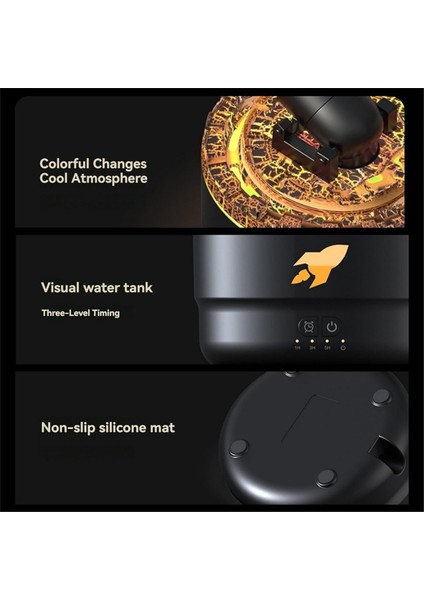 2 Adet Mini Top Nemlendirici Aroma Difüzör 2 Modlu 7 Renk LED Timesr ve Ayarlanabilir Ayarlar Taret Nemlendiricisi B (Yurt Dışından) modelleri