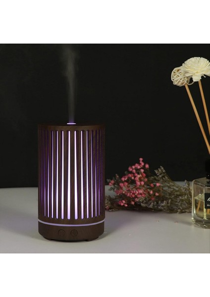 Simüle Edilmiş Ahşap Baskılı Humdifie 200ML Renkli Taşınabilir Nemlendirici Düşük Gürültü Yatak Odası Ofisi Için Küçük Nemlendirici, B (Yurt Dışından) fırsatları