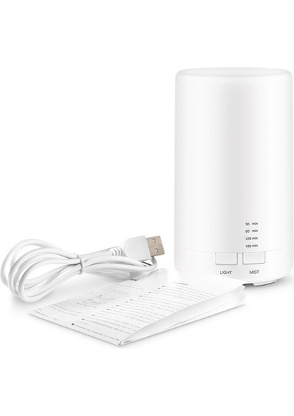 7 Renk Gece Işığı USB Şarj Hava Ultrasonik Nemlendirici Aromaterapi Esansiyel Yağ Difüzörü Ev Araba Ofisi (Yurt Dışından)