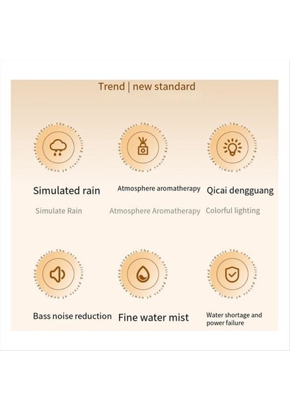 Simülasyon Yağmur Nemlendiricisi Düşük Gürültü Azaltma Hassas Su Sisi Esansiyel Yağ Difüzör Hava Difüzör Abd Tapası (Yurt Dışından) modelleri