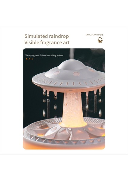 Ufo Su Damlası Aromaterapi Makinesi Evi Büyük Sis Masaüstü Sessiz Kontrol Temel Difüzör Abd Fiş Beyaz (Yurt Dışından) fiyatları