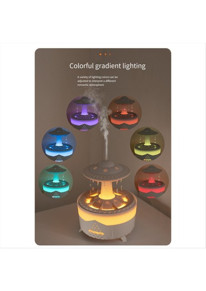 Ufo Su Damlası Aromaterapi Makinesi Evi Büyük Sis Masaüstü Sessiz Kontrol Temel Difüzör Abd Fiş Beyaz (Yurt Dışından) modelleri