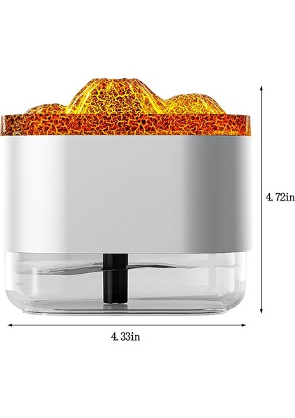 Alev Difüzör Aromaterapi Esansiyel Yağı Difüzör Atmosfer Işığı 300ML Home Office Için Serin Sis Nemlendirici -A (Yurt Dışından) fırsatları
