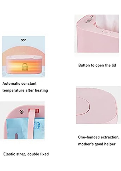 Yeni Bebek Silmeyi Sıcak Isıtıcı Islak Havlu Dispenser Peçete Peçete Isıtma Kutusu Ana/araba Kullanım Mini Silin (Yurt Dışından) fırsatları