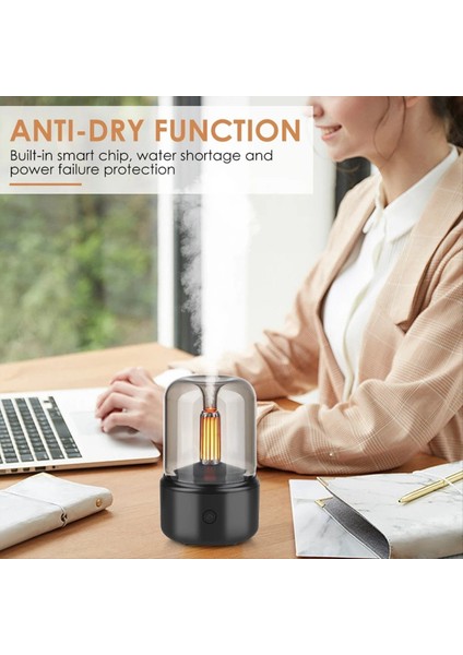 Taşınabilir Mini Aroma Difüzör USB Hava Nemlendiricisi Esansiyel Yağ Gecesi Hafif Soğuk Mist Yapıcı Püskürtücü Ev Kullanım Si, B (Yurt Dışından) modelleri