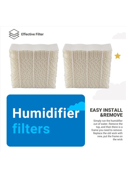 2pcs 1043 Nemlendirici Süper Fitlik Filtre Aircare Bemis Için Değiştirme Bemis Essick 821000 826900 Nemlendirici Filtreler Için Uyumlu (Yurt Dışından) indirimleri