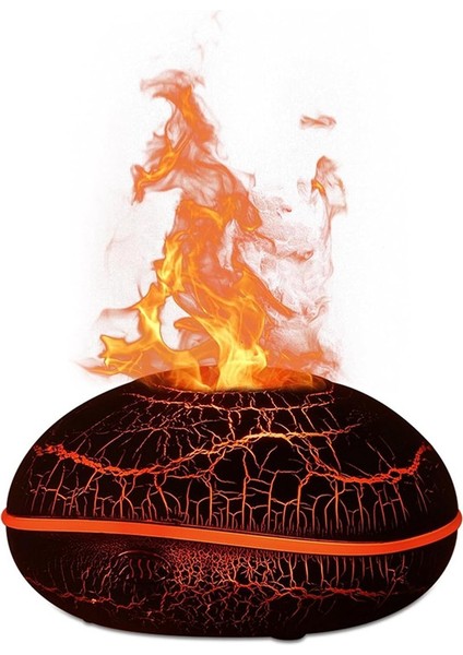 Renkli Volkan Difüzör 200ML Ultrasonik Alev Ateş Nemlendirici Otomatik Off Koruma Soğutma (Yurt Dışından) fiyatları