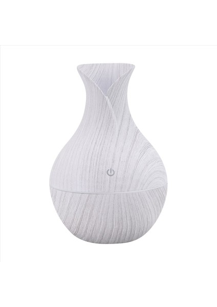 Elektrikli Hava Nemlendirici Esansiyel Aroma Yağ Difüzör Ultrasonik 130ML Ahşap Tane Nemlendirici USB Sis Yapıcı LED Işık C (Yurt Dışından)