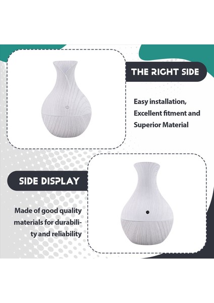 Elektrikli Hava Nemlendirici Esansiyel Aroma Yağ Difüzör Ultrasonik 130ML Ahşap Tane Nemlendirici USB Sis Yapıcı LED Işık C (Yurt Dışından) indirimleri