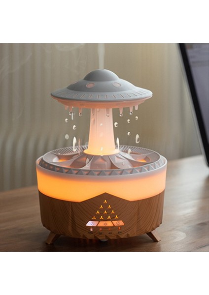 Yağmur Bulutu Gecesi Işık Nemlendiricisi Yağmurlu Su Damla Sesi ve 7 Renkli LED Işık Esansiyel Yağ Difüzör, C (Yurt Dışından) fırsatları