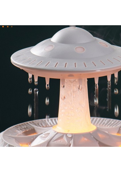 Yağmur Bulutu Gecesi Işık Nemlendiricisi Yağmurlu Su Damla Sesi ve 7 Renkli LED Işık Esansiyel Yağ Difüzör, C (Yurt Dışından) indirimleri