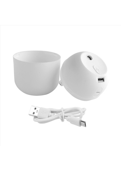 Hava Nemlendiricisi USB Küçük 220ML Mini Taşınabilir Serin Mist Difüzör Yatak Odası Ofis Masası Araç Seyahat Aroma Atomizer, Beyaz (Yurt Dışından) modelleri