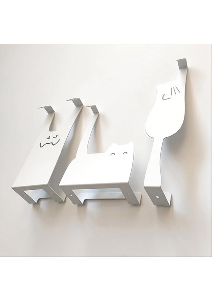 Kapının Arkasında Kanca Rafı Yumruksuz Mutfak Dolap Kapı Duvar Askısı Depolama Giysileri Şapka Anahtar Eseri (Yurt Dışından) modelleri