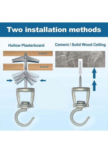Asma Bitkileri Için Tavan Kancaları 6 Adet, Metal Bitki Kancaları, Asılı Kuş Besleyicileri, Lambalar, Flowerpot Için Kancalarda Vidalanma (Yurt Dışından) fırsatları