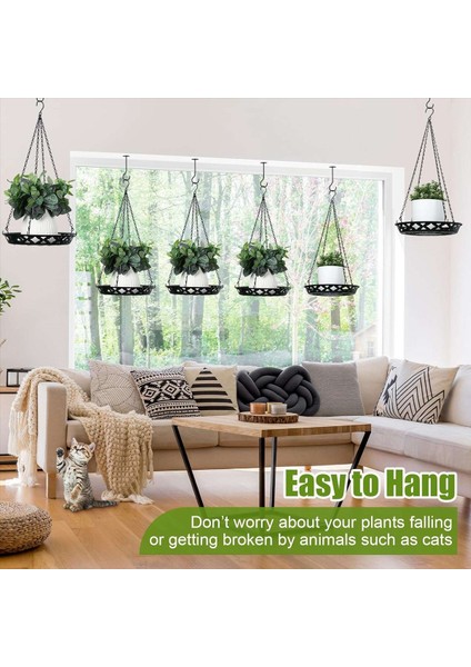 3 Paket Bitki Askısı, Kapalı Dış Mekan Bitkileri Için 12 Inç Metal Asılı Ekici, Dekoratif Asılı Bitki Rafı (Yurt Dışından) indirimleri