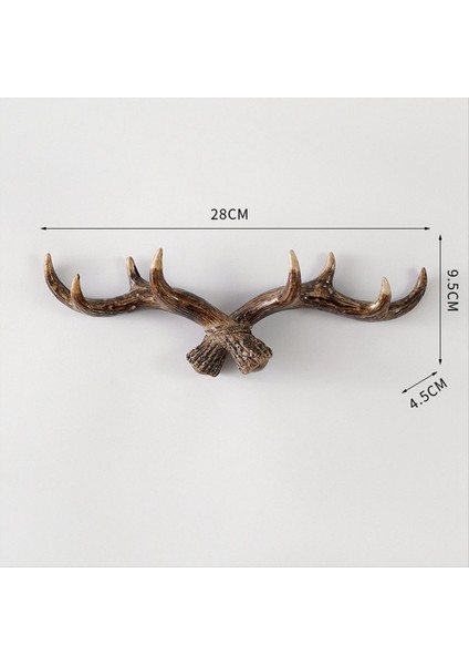 Vintage Geyik Korna Kanca Reçine Anahtar Kancalar Tutucu Duvara Monte Kapak Askı Rafı Oturma Odası Banyo Iskandinav (Yurt Dışından) fırsatları
