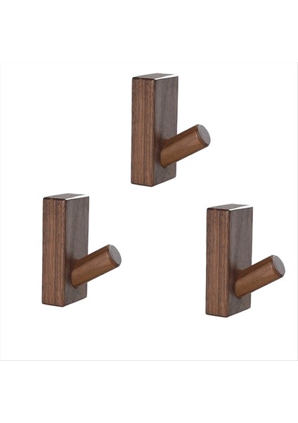 Basit Masif Ahşap Kancalar Giysi Askıları Banyo Duvar Kancaları Yatak Odası Ceket Depolama Rafları Ev Havlu Anahtar Dekoratif Kancalar B (Yurt Dışından)