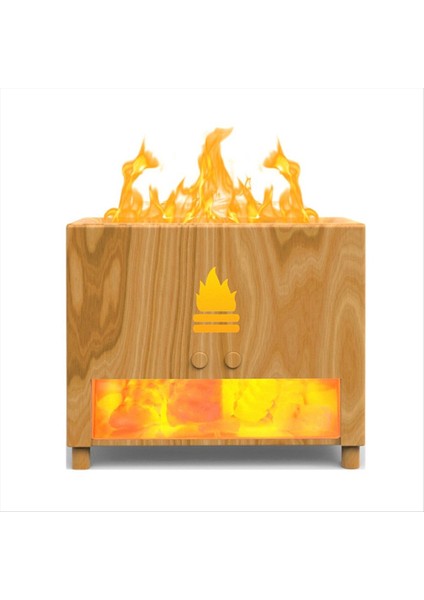 Aromaterapi Alev Ortam Işık Simülasyon Duvar Mutfak USB Mini Aletler Hava Alev Kuzusu, Ahşap Tahıl (Yurt Dışından) fırsatları