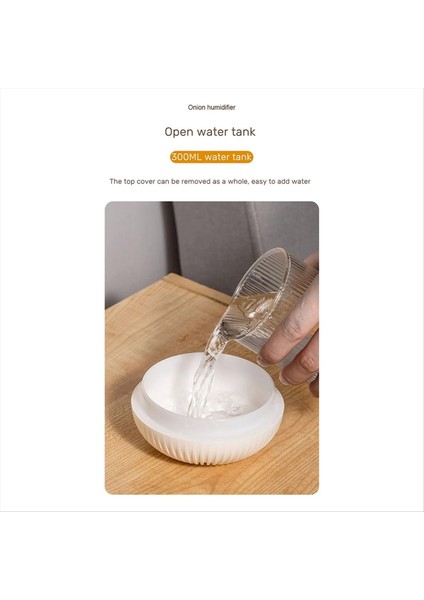 300ML Küçük Soğan Hava Nemlendiricisi Aroma Difüzör Taşınabilir LED Buhar Akıllı Mist USB Nemlendirici Arıtıcı (Yurt Dışından) modelleri