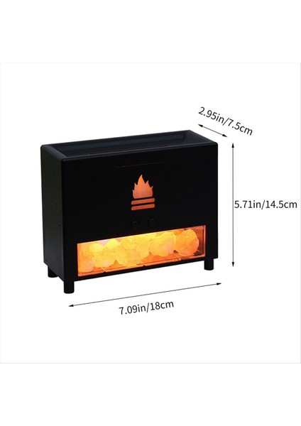 Aromaterapi Alev Ortam Işık Simülasyon Duvar Mutfak USB Mini Cihazlar Hava Alev Kuzusu, Siyah (Yurt Dışından) indirimleri