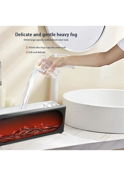 Nemlendirici Simülasyon Alev Aromaterapi Nemlendirici, Gece Işığı Iletici Yağ Difüzörlü Ev Aromaterapi Difüzörü (Yurt Dışından) fırsatları