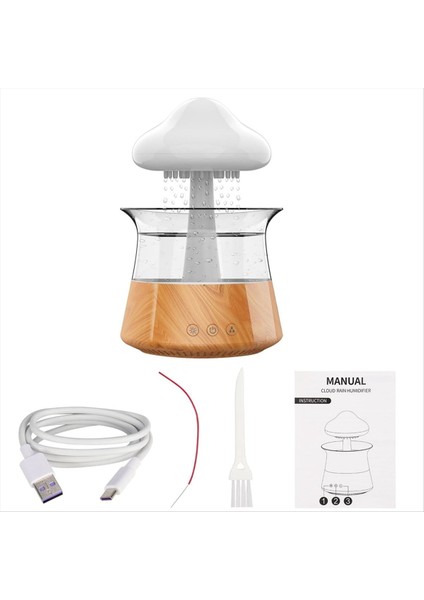 Yatak Odası ve Ev Ofisi Için Bulut Yağmuru Hemerileştiricileri - 7 Renkli LED Işıkları ile Esansiyel Yağ Difüzörü Nano Mist Difüzör (Yurt Dışından) modelleri