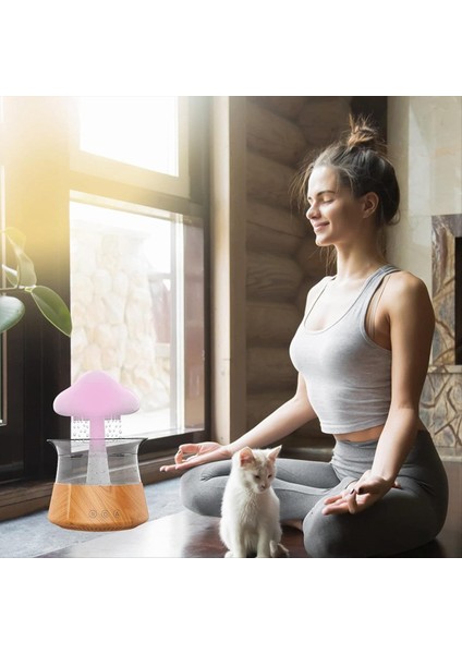 Yatak Odası ve Ev Ofisi Için Bulut Yağmuru Hemerileştiricileri - 7 Renkli LED Işıkları ile Esansiyel Yağ Difüzörü Nano Mist Difüzör (Yurt Dışından) indirimleri