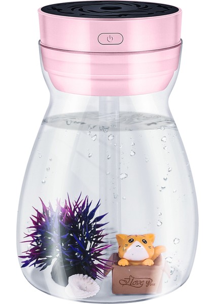 Sevimli Serin Sis Nemlendirici Ofis Yatak Odası Hava Temizleyici USB Şarj Kawaii Hava Nemlendirici LED Hafif Hava Nemlendirici Şişe (Pembe) (Yurt Dışından) fiyatları
