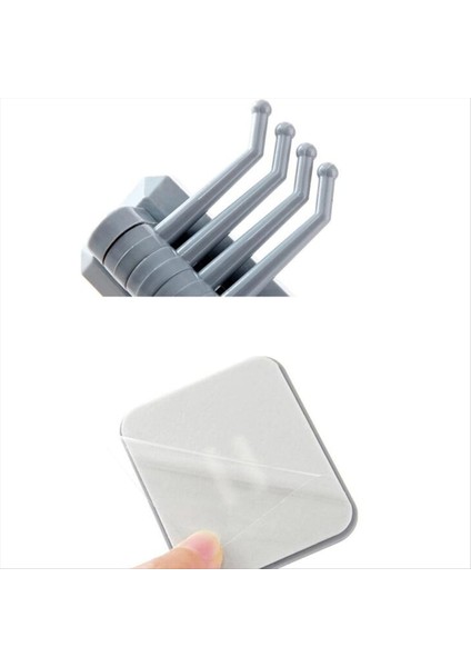 Kanca Mukavemeti Taşınabilir Yumruksuz Kanca Çok Fonksiyonlu Katlanabilir ve Döndürülebilir Kanca Çerçevesi Duvar Kancası Beyaz (Yurt Dışından) indirimleri