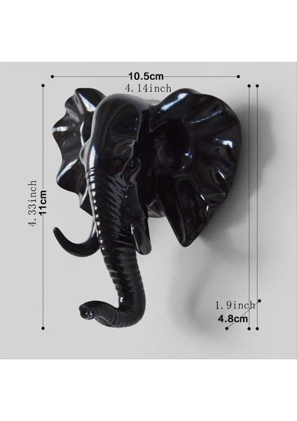 Havlu Kancası Duvar Asılı Geyik Kafalı Kıyafetler Askı Odası Zanaat Dekorasyon Duvar Dekorasyon Kancası, 3 Adet (Yurt Dışından)