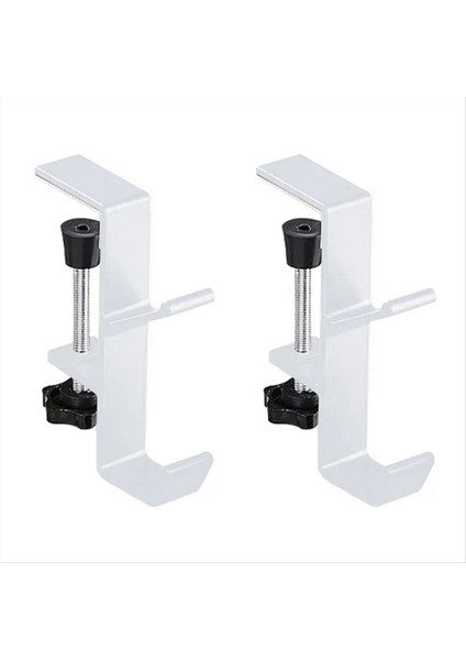 Yumruksuz Çanta Askı Masası Yan Kanca Duvar Asılı Raflar Bez Ceket Anahtarları Için Çok Fonksiyonlu Tutucu Banyo Beyaz (Yurt Dışından)