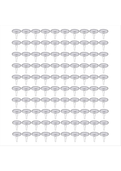 100 Pack Tavan Kancaları Yapışkan Çıkarılabilir Duvar Askısı, 2cm Disk Festival Için Yapışkan Tavan Kancaları Düğün Noel Dekoru (Yurt Dışından)