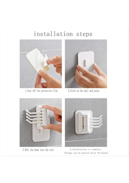 Kanca Mukavemeti Taşınabilir Yumruksuz Kanca Çok Fonksiyonlu Katlanabilir ve Dönebilir Kanca Çerçevesi Duvar Kanca Mavi (Yurt Dışından) modelleri