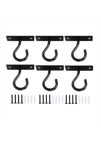 Asma Bitki Için Tavan Kancaları, Kapalı ve Açık Bitki Kapları Için Askı, Ekiciler Için Duvar Kancası 6 Adet (Yurt Dışından)