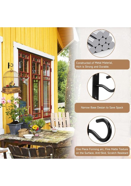 Asma Bitki Için Tavan Kancaları, Kapalı ve Açık Bitki Kapları Için Askı, Ekiciler Için Duvar Kancası 6 Adet (Yurt Dışından) modelleri