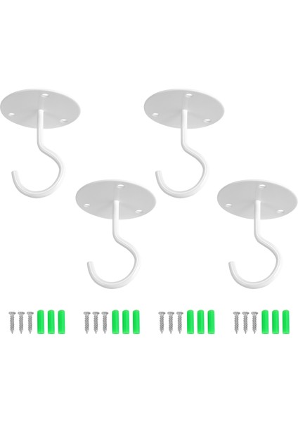 Asma Bitkileri Için Tavan Kancaları, Ekiciler Için Metal Ağır Hizmet Tipi Duvar Askıları, Profesyonel Alçıpan Ankrajları 4 Paket Içerir (Yurt Dışından)