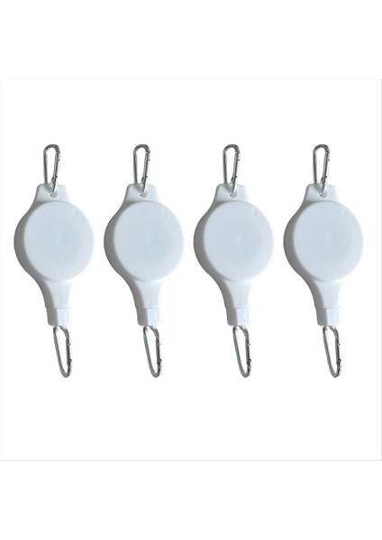 Bitki Kasnağı Geri Çekilebilir Askı Bitkileri Asılı Bitkiler Için Ayarlanabilir Lik Tekerleği Kapalı (4pcs) Beyaz (Yurt Dışından)